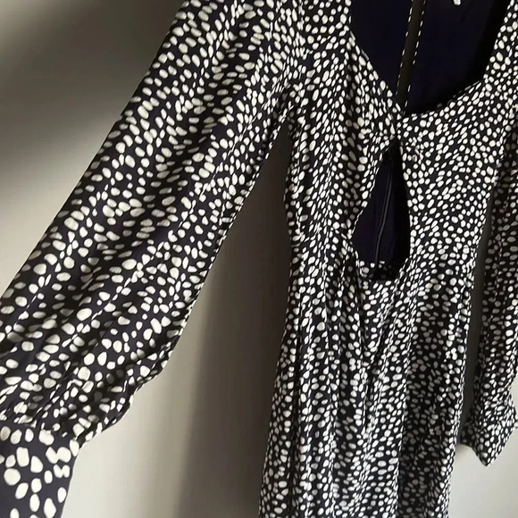 Privacy Please x revolve Geneva Mini Dress in Navy Not Dot - Picture 7 of 11